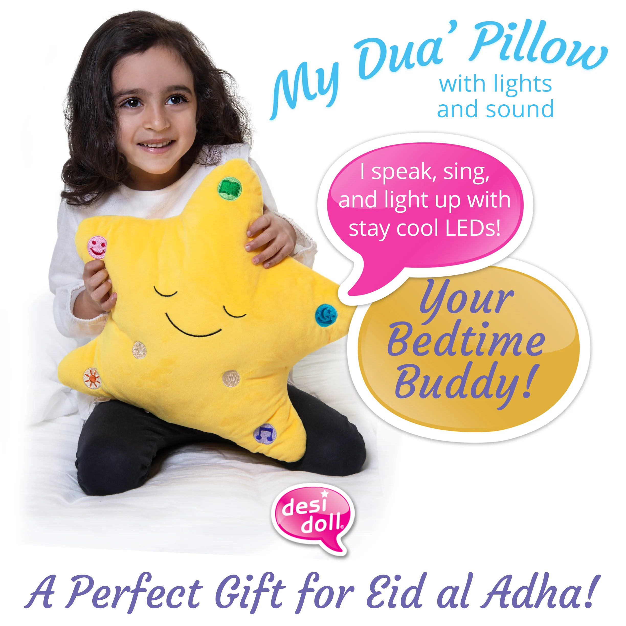 My Dua Star Pillow - Yellow - Image 6