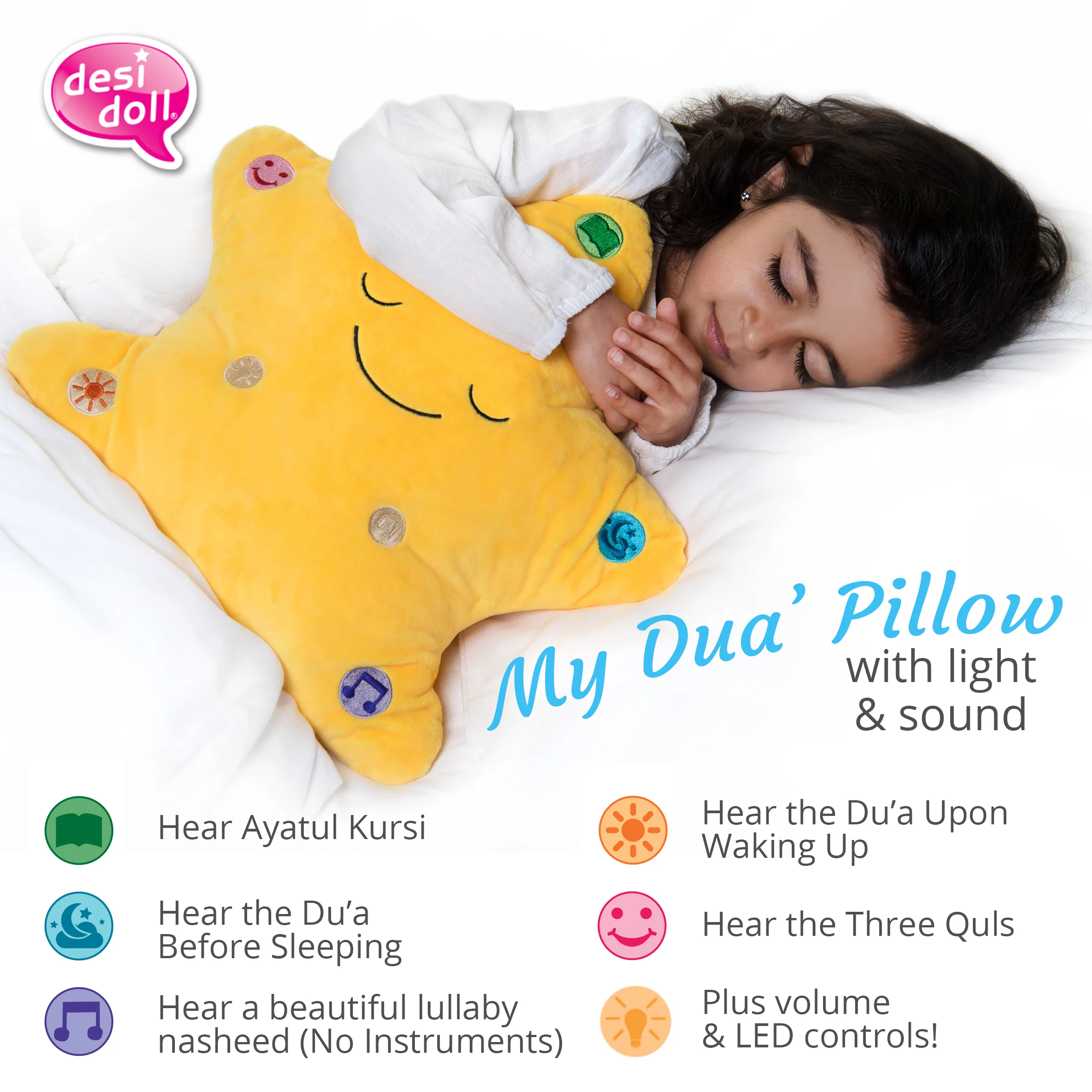My Dua Star Pillow - Yellow - Image 8