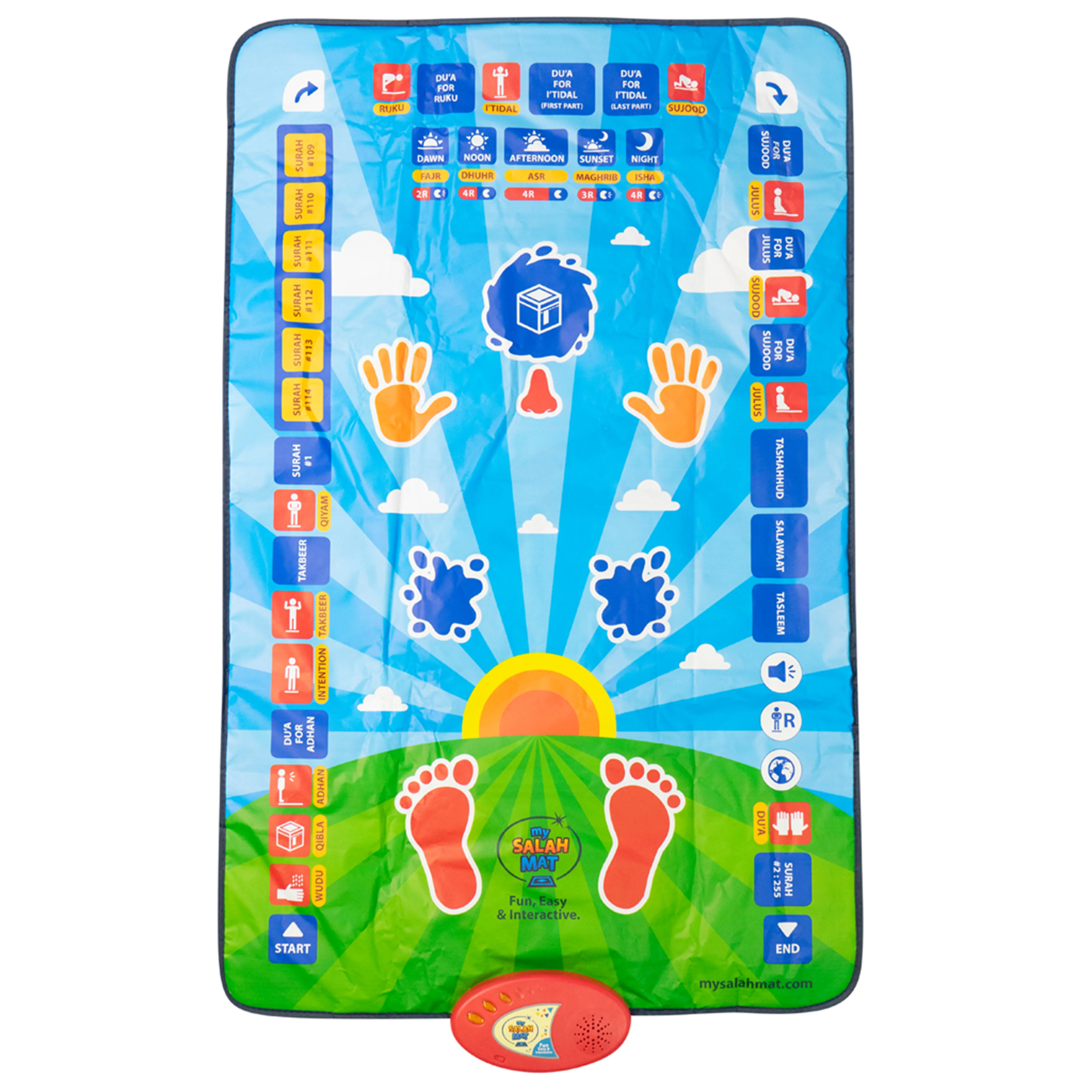 My Salah Mat - Interactive Educational Prayer Mat (Blue) - Image 15
