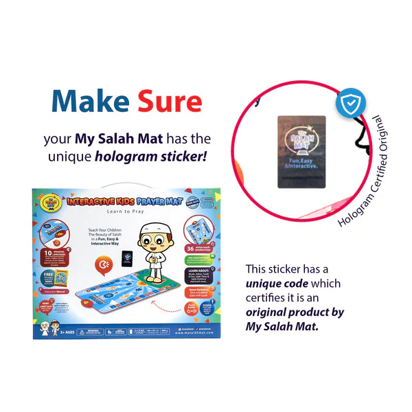 My Salah Mat - Interactive Educational Prayer Mat (Blue) - Image 8
